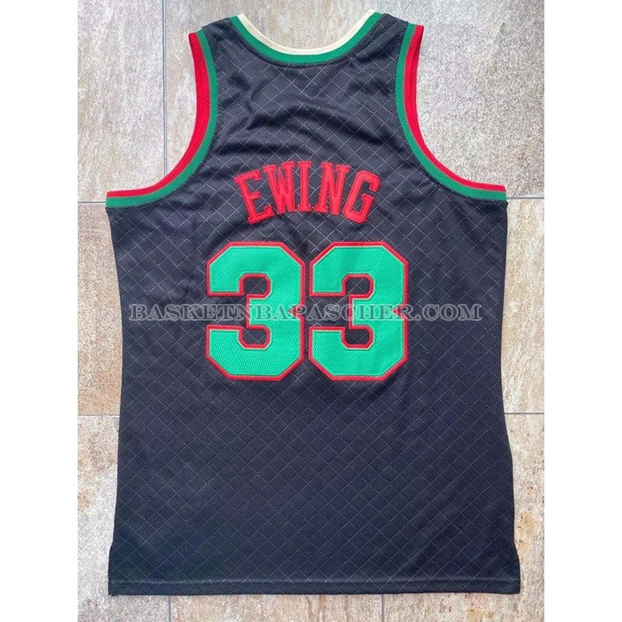 Maillot New York Knicks Patrick Ewing NO 33 Mitchell & Ness 1991-92 Noir